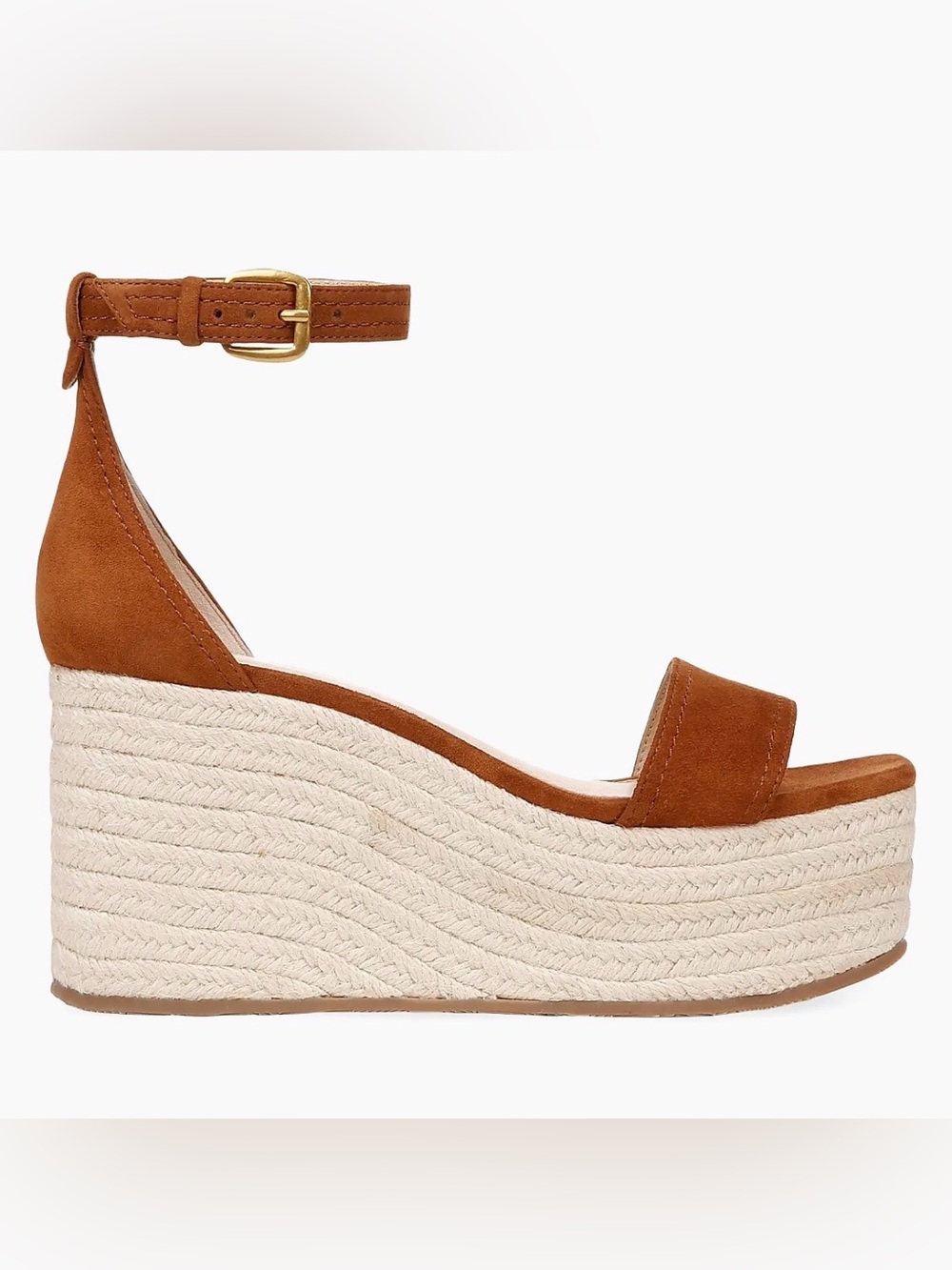 New Veronica Beard Caramel Gianna Sandals   Size 9.5